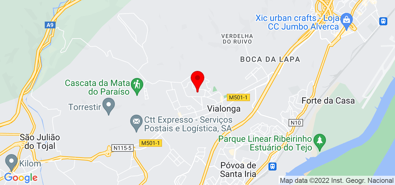 Pest &amp; Clean - Lisboa - Vila Franca de Xira - Mapa