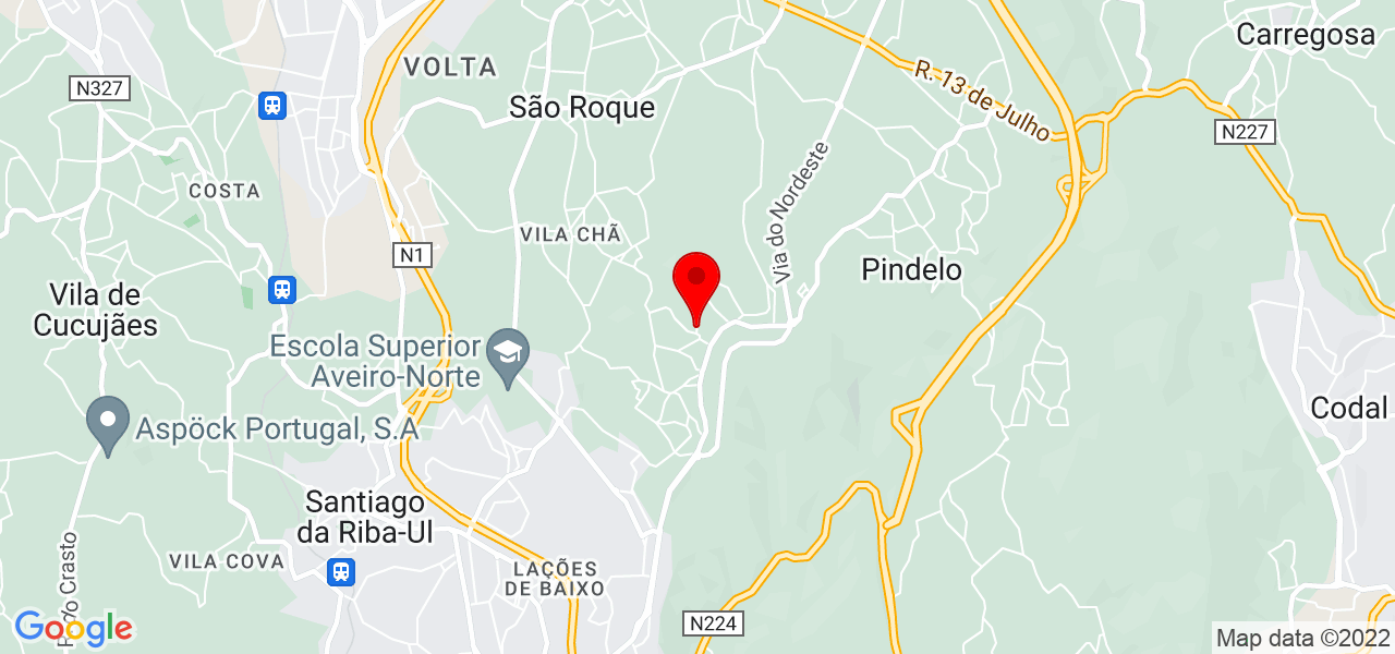 Rui Pessoa - Aveiro - Oliveira de Azeméis - Mapa