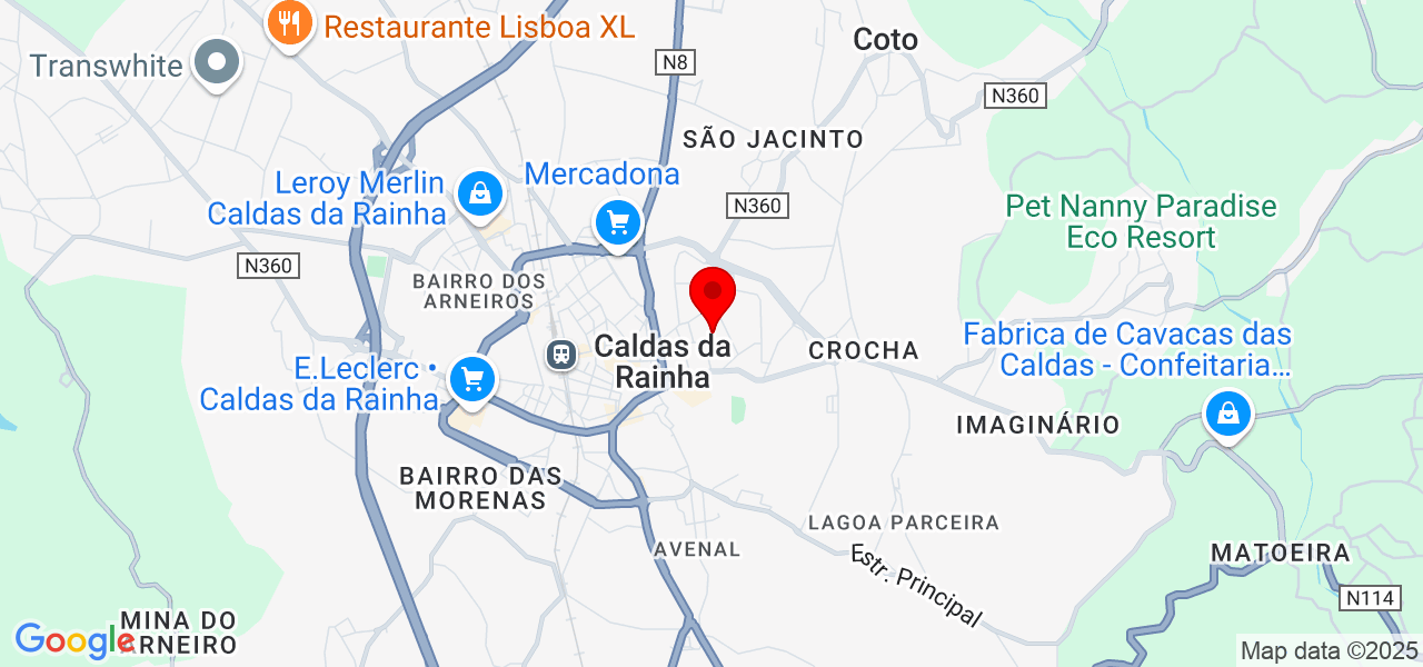 Inês - Leiria - Caldas da Rainha - Map