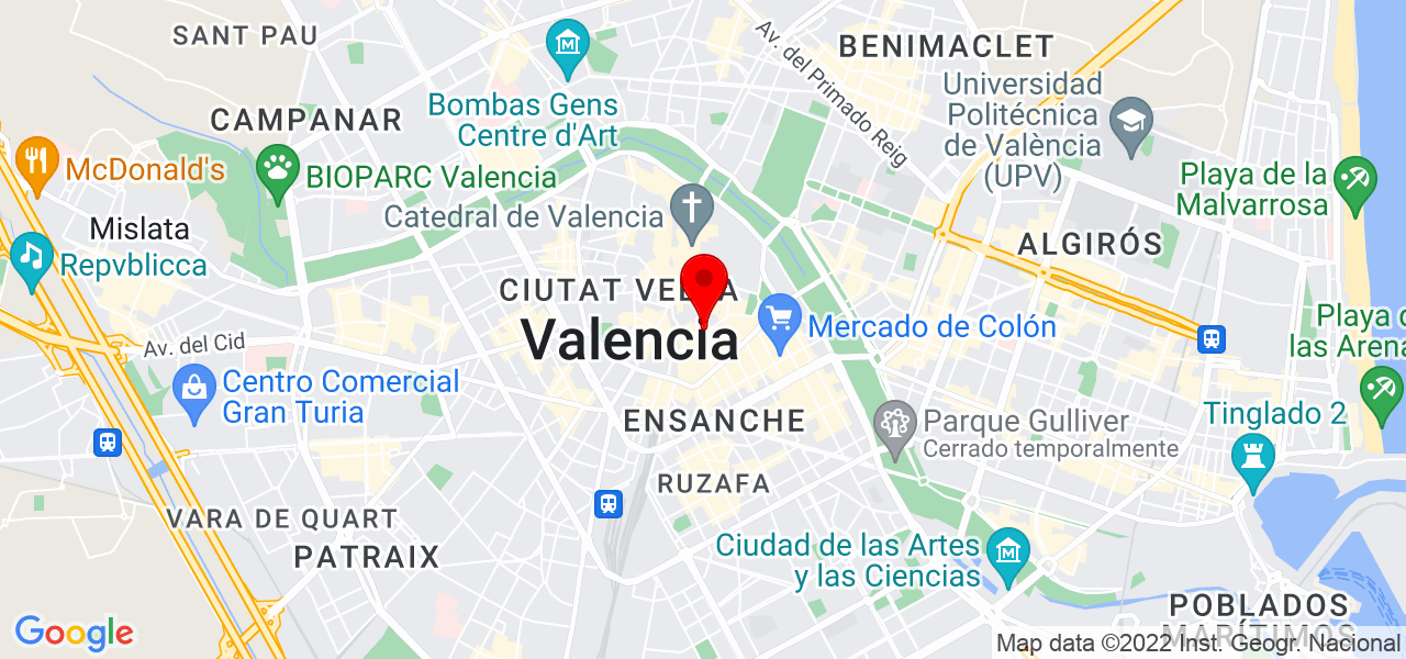 Simeon Andonov - Comunidad Valenciana - Valencia - Mapa