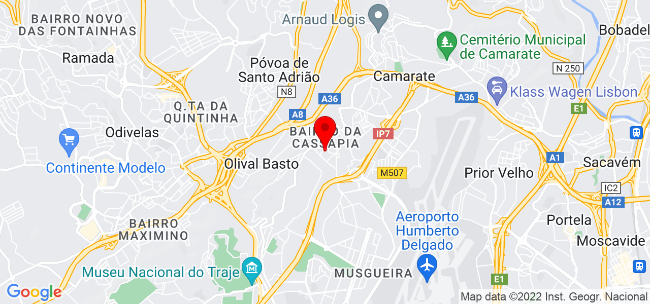 Jos&eacute; Pinto - Lisboa - Lisboa - Mapa
