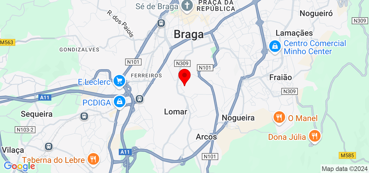 Manuela - Braga - Braga - Map