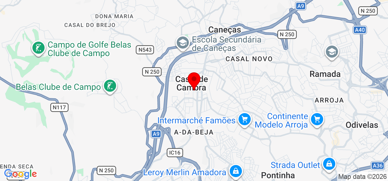 Cristina Horácio - Lisboa - Sintra - Mapa