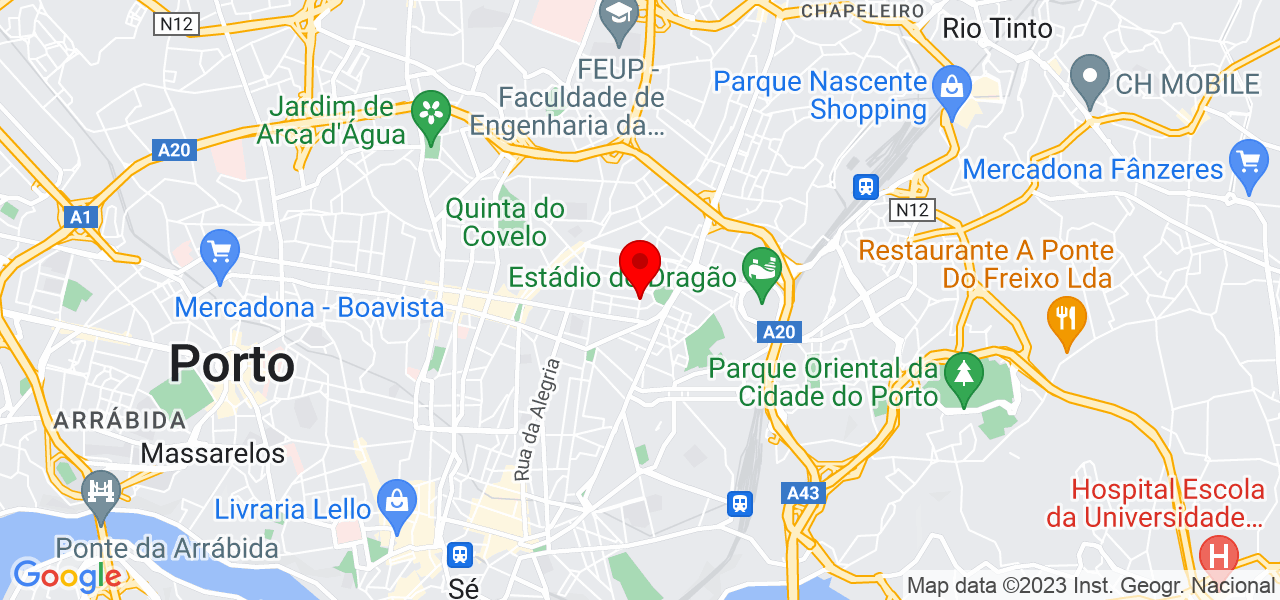 Protae Fitness Studio - Porto - Porto - Mapa