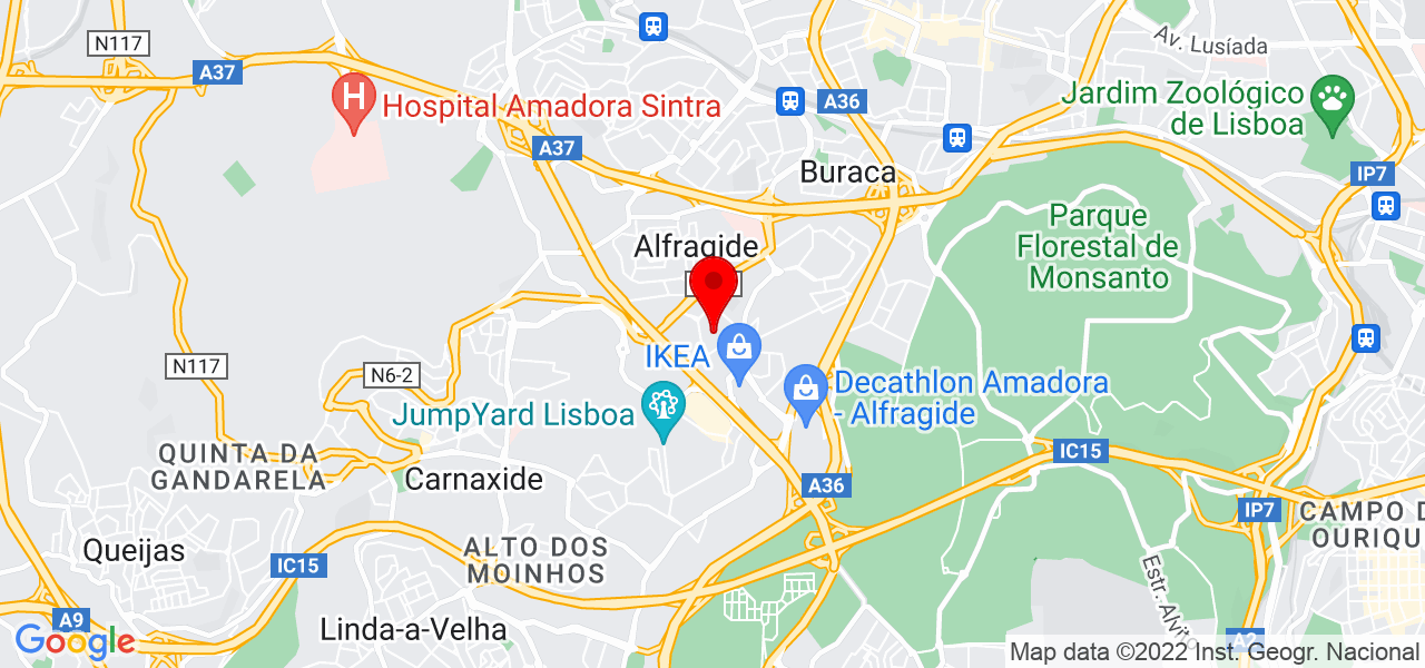 Dépayser Interiores - Lisboa - Amadora - Mapa
