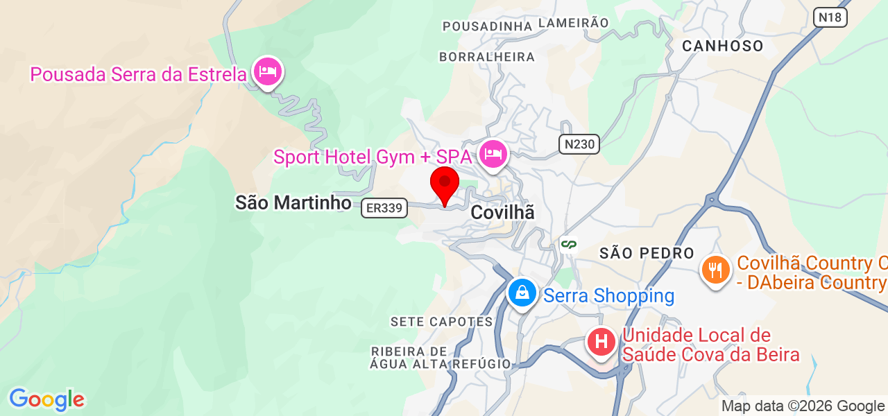 francisco - Castelo Branco - Covilhã - Mapa
