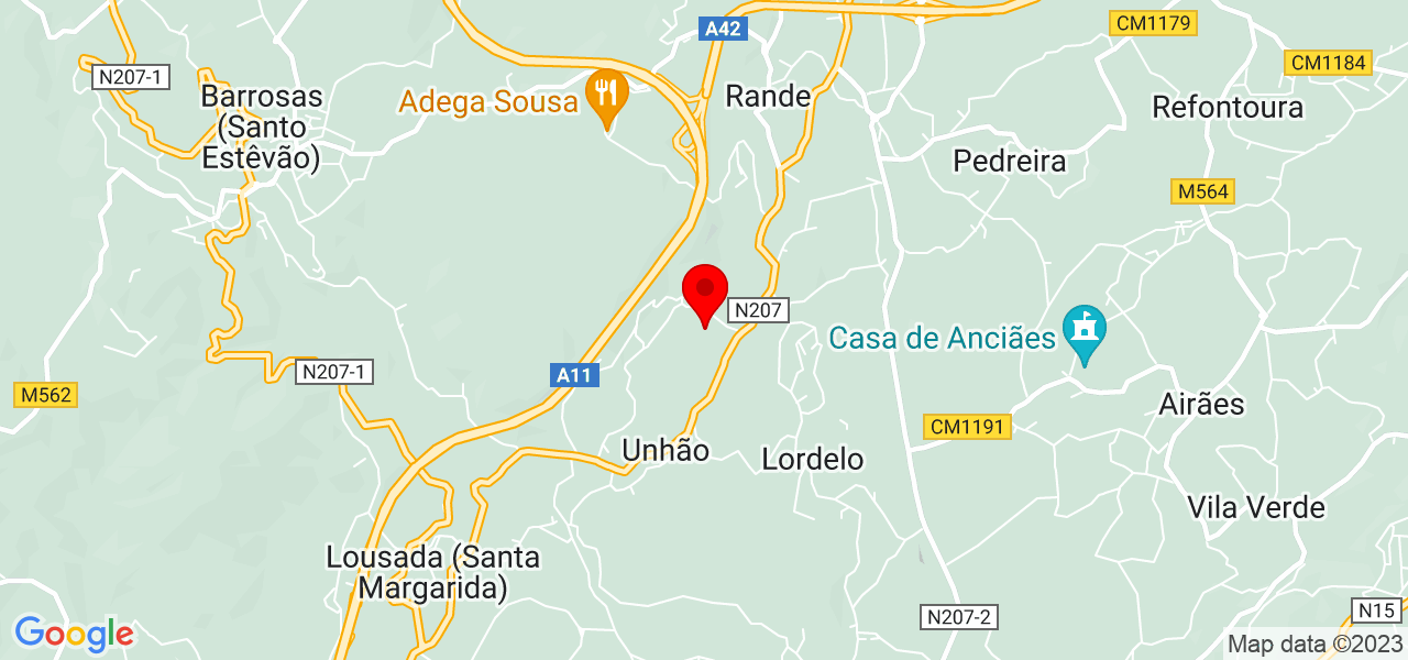 Joana Bessa - Porto - Felgueiras - Mapa