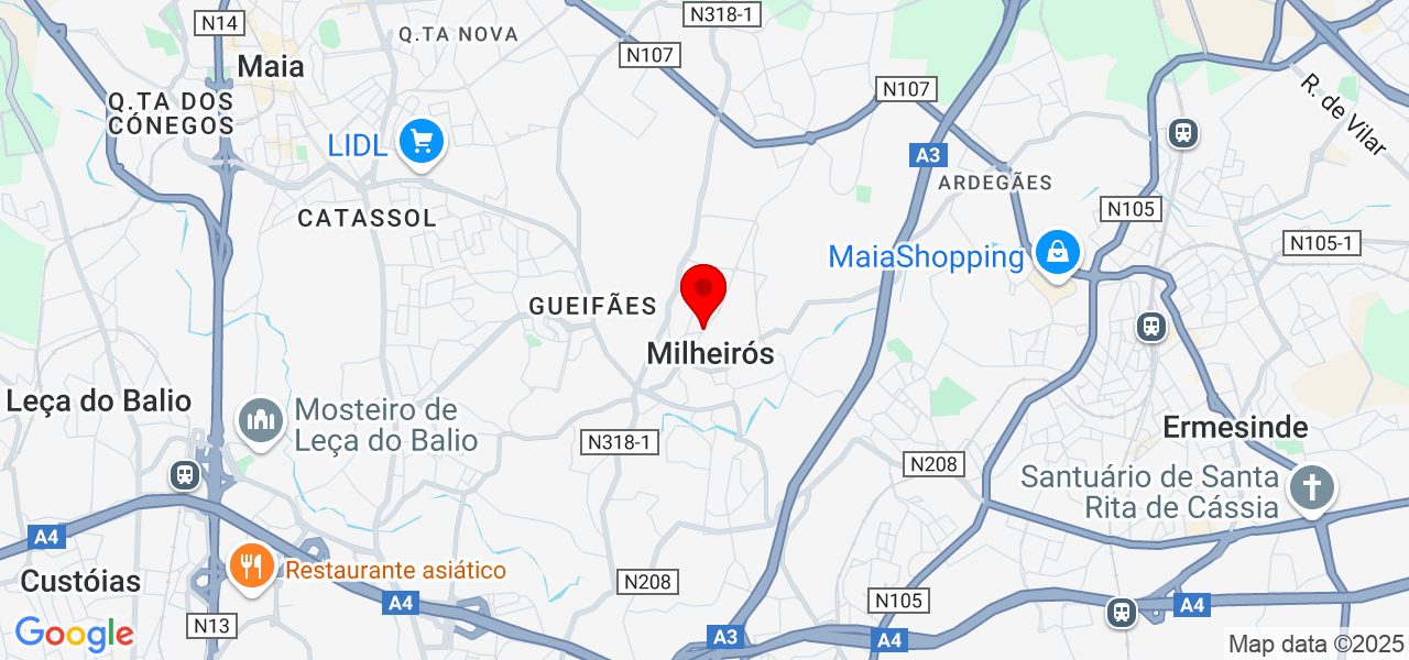 Joana - Porto - Maia - Mapa