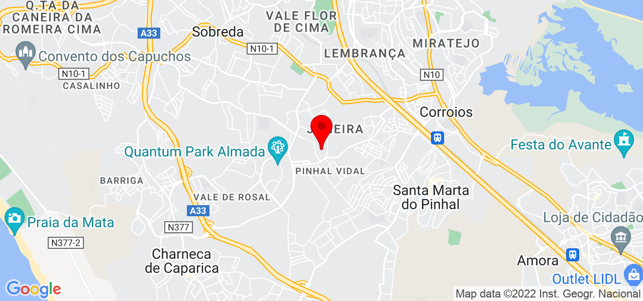 Ruben - Setúbal - Almada - Mapa