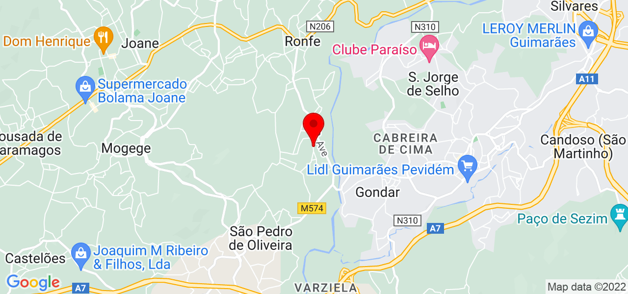 Marcia Oliveira - Braga - Guimarães - Mapa
