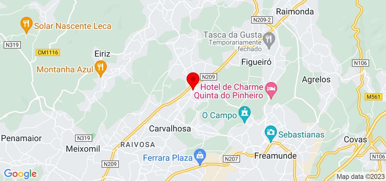 Margarida Mesquita - Porto - Paços de Ferreira - Mapa