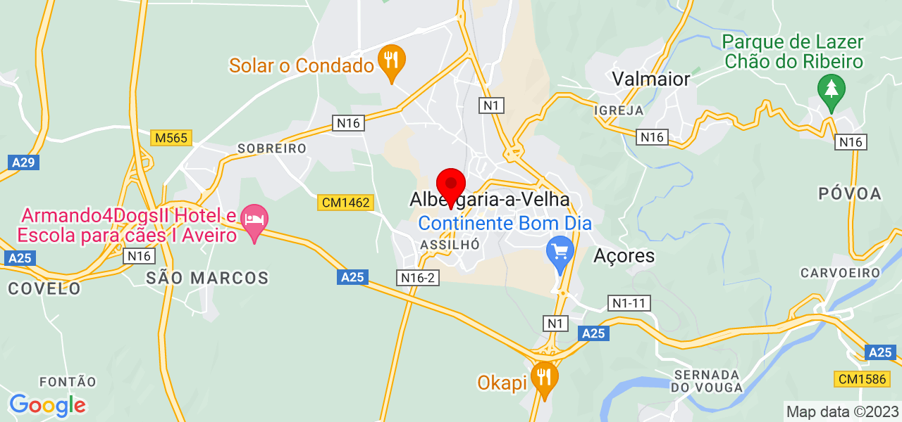 Aparecida - Aveiro - Albergaria-a-Velha - Mapa