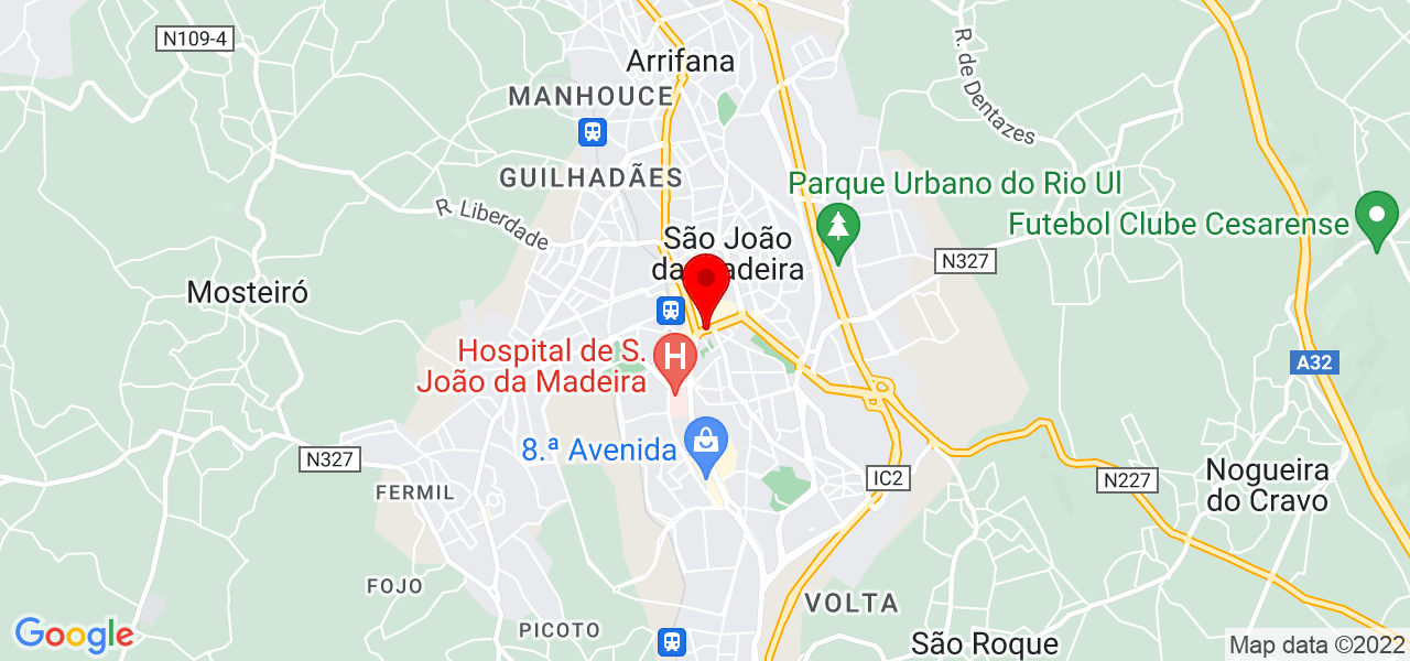 Pedro Neto - Aveiro - São João da Madeira - Mapa