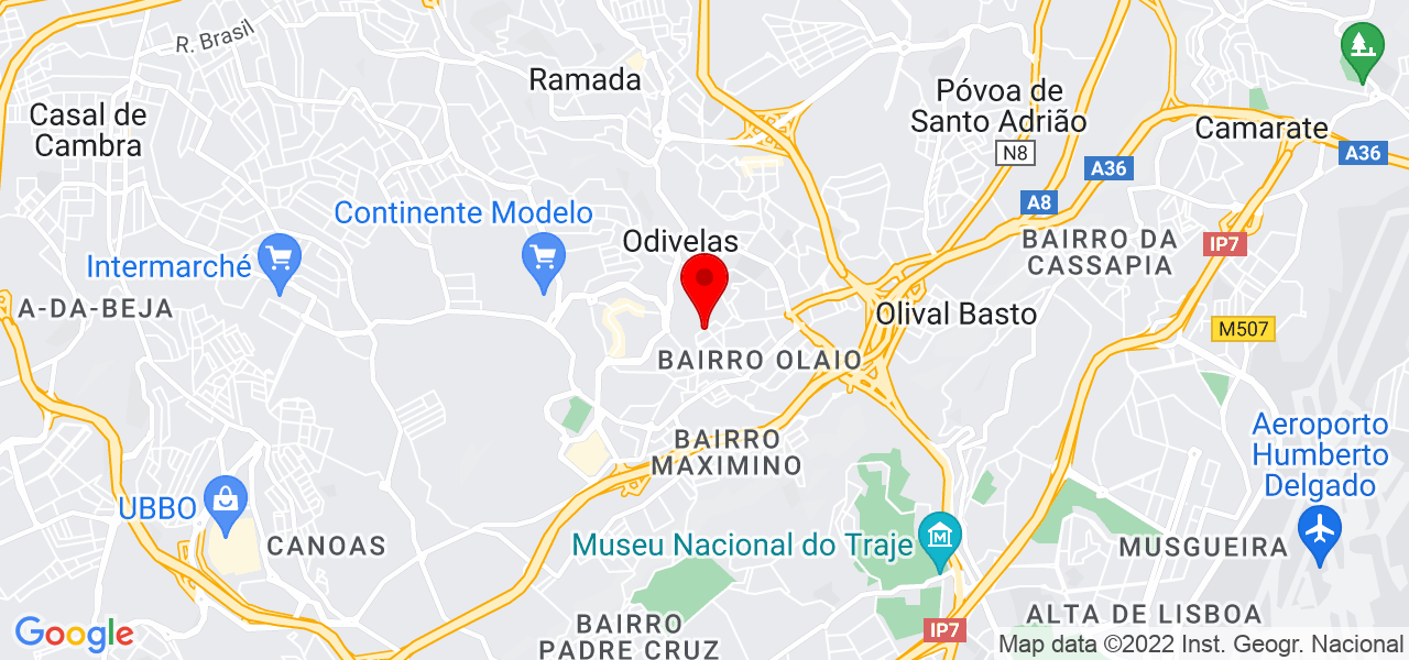 Roxana - Lisboa - Odivelas - Mapa