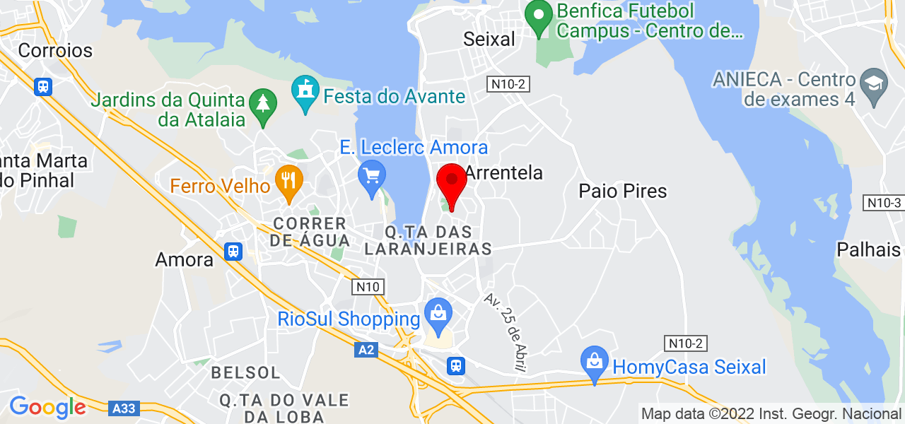 Badarro Studio - Setúbal - Seixal - Mapa