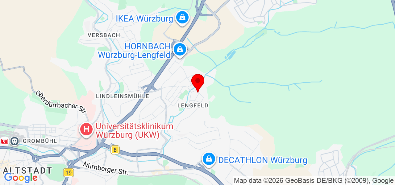 Justus Sch&uuml;mmer - Bayern - Würzburg - Map