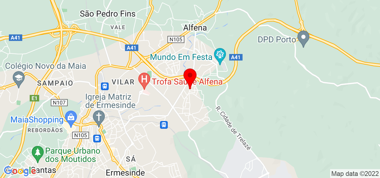DIFUSO | Regina Ferraz - Porto - Valongo - Mapa