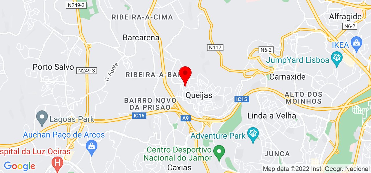 Jo&atilde;o Gomes - Lisboa - Oeiras - Mapa
