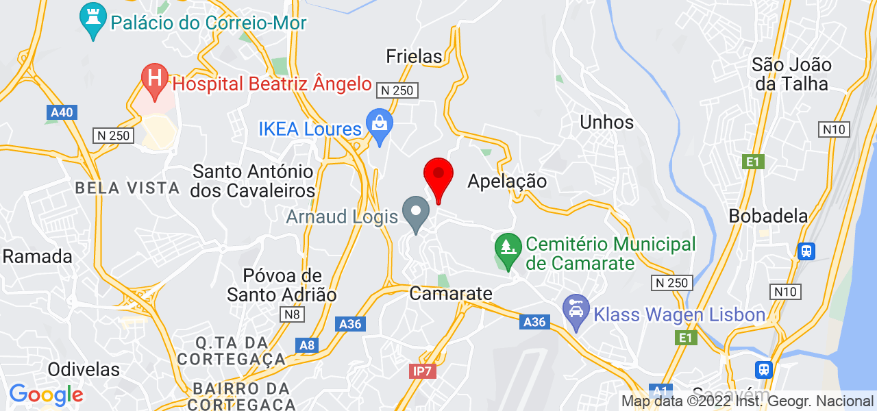 Daniel Carvalho - Lisboa - Loures - Mapa