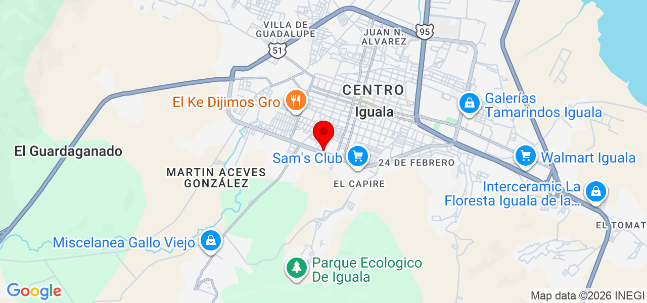 Eduardo Crescencio Arredondo - Guerrero - Iguala de la Independencia - Mapa