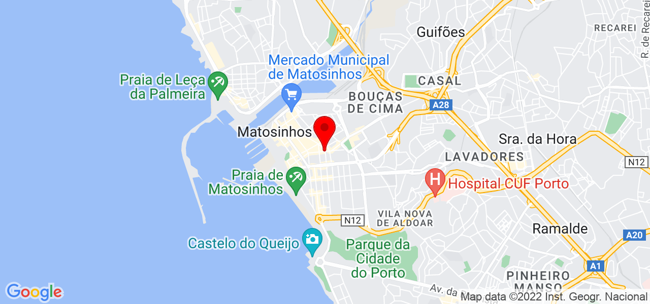 Transportes Sim&otilde;es - Porto - Matosinhos - Mapa