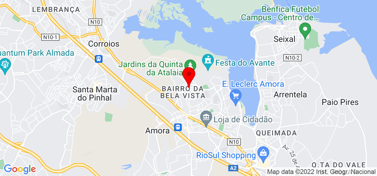 Fabr&iacute;cio Marinho - Setúbal - Seixal - Mapa