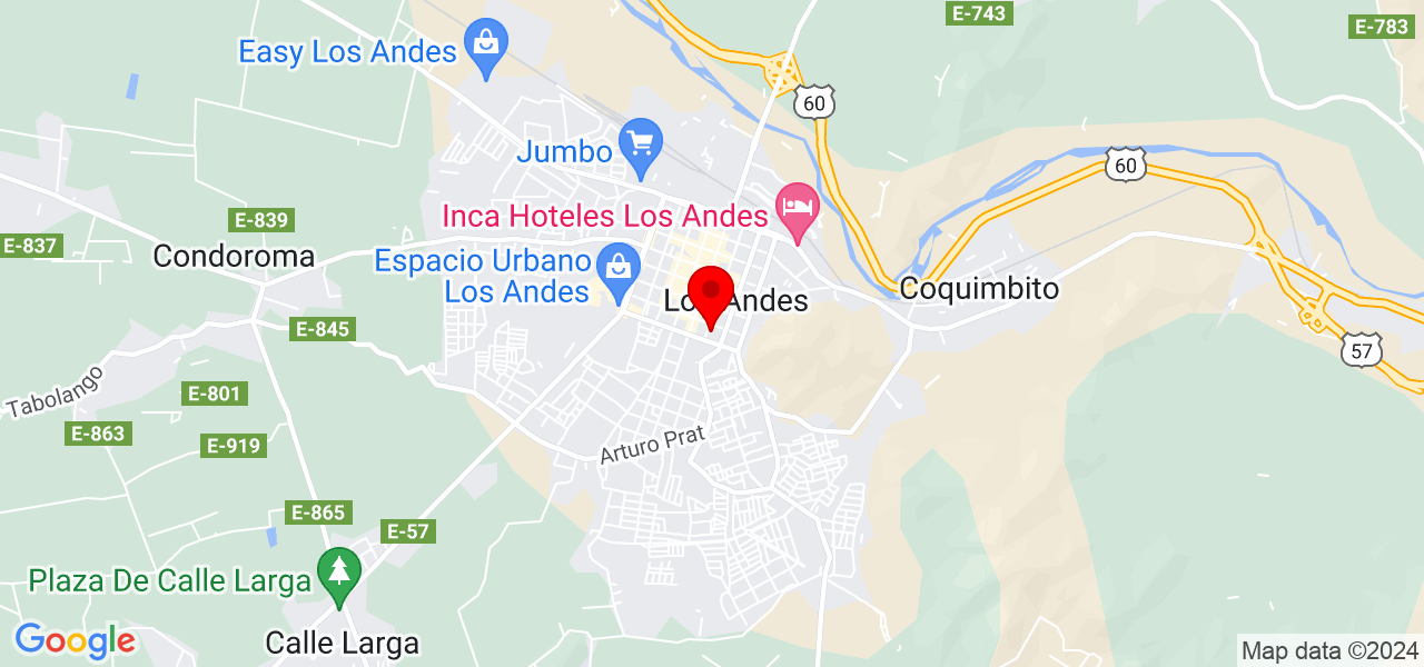 Arricard spa - Valparaíso - Los Andes - Mapa