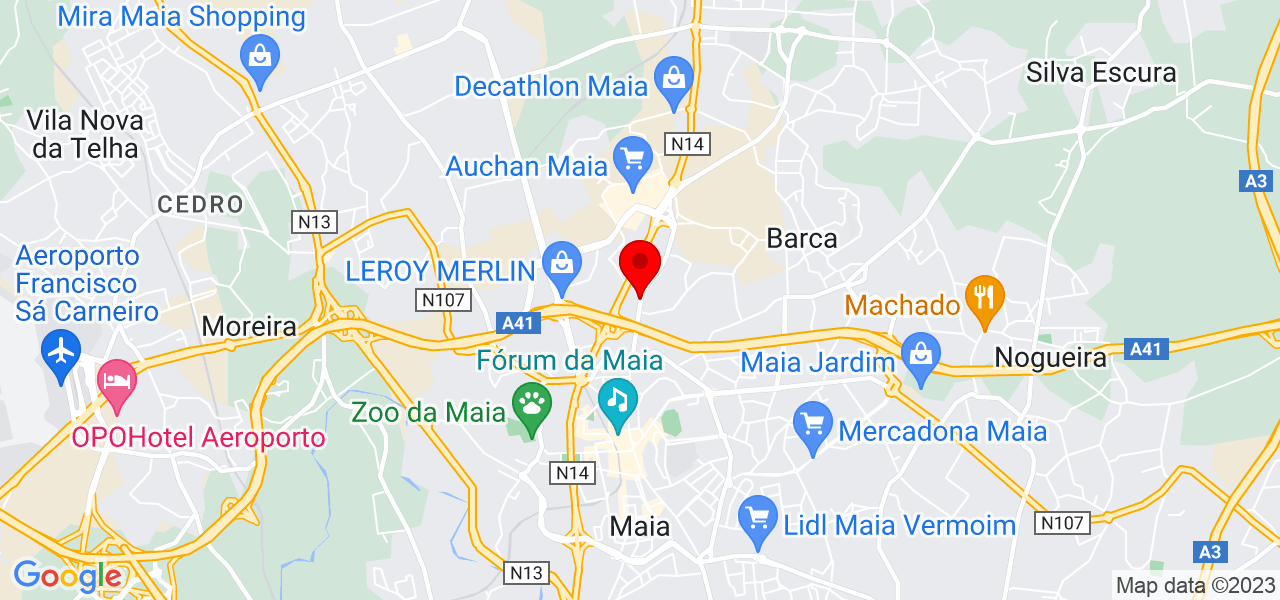 Andr&eacute; Fer. - Porto - Maia - Mapa