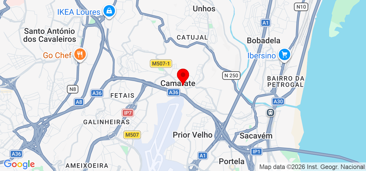 cheio depressa - Lisboa - Loures - Carte