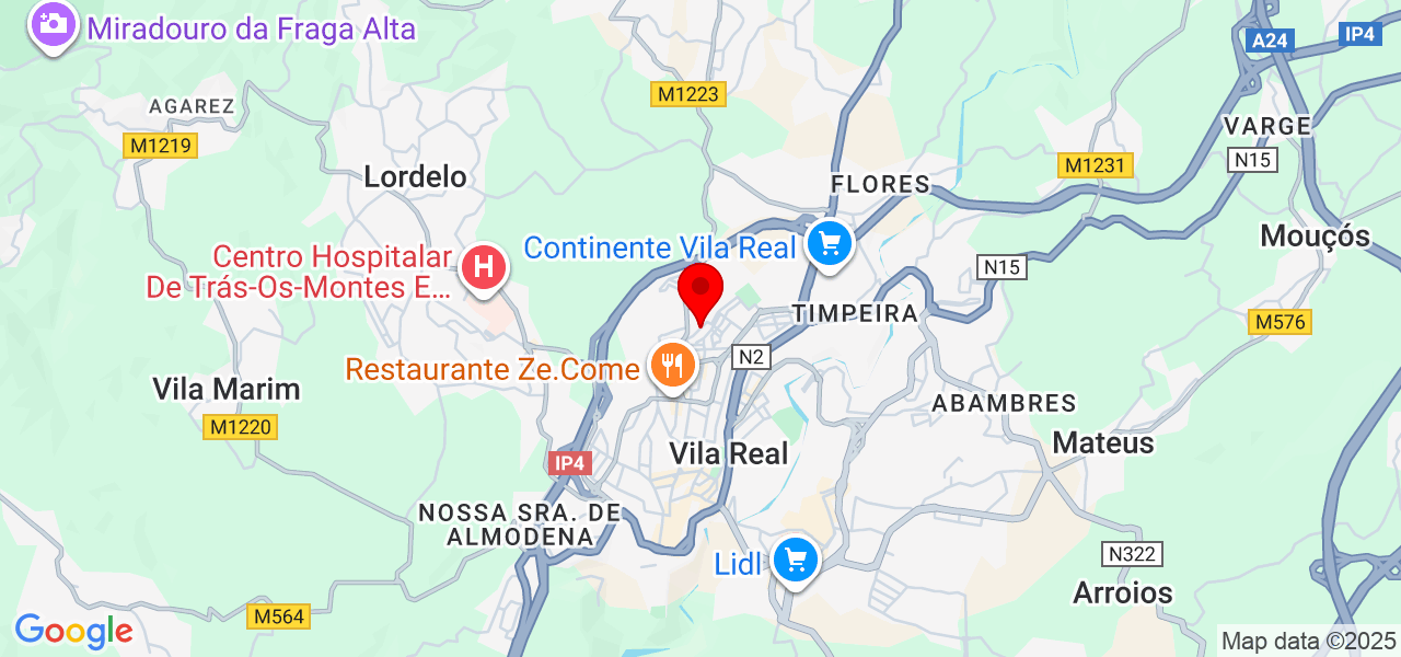 Gustavo L Barbosa - Vila Real - Vila Real - Karte
