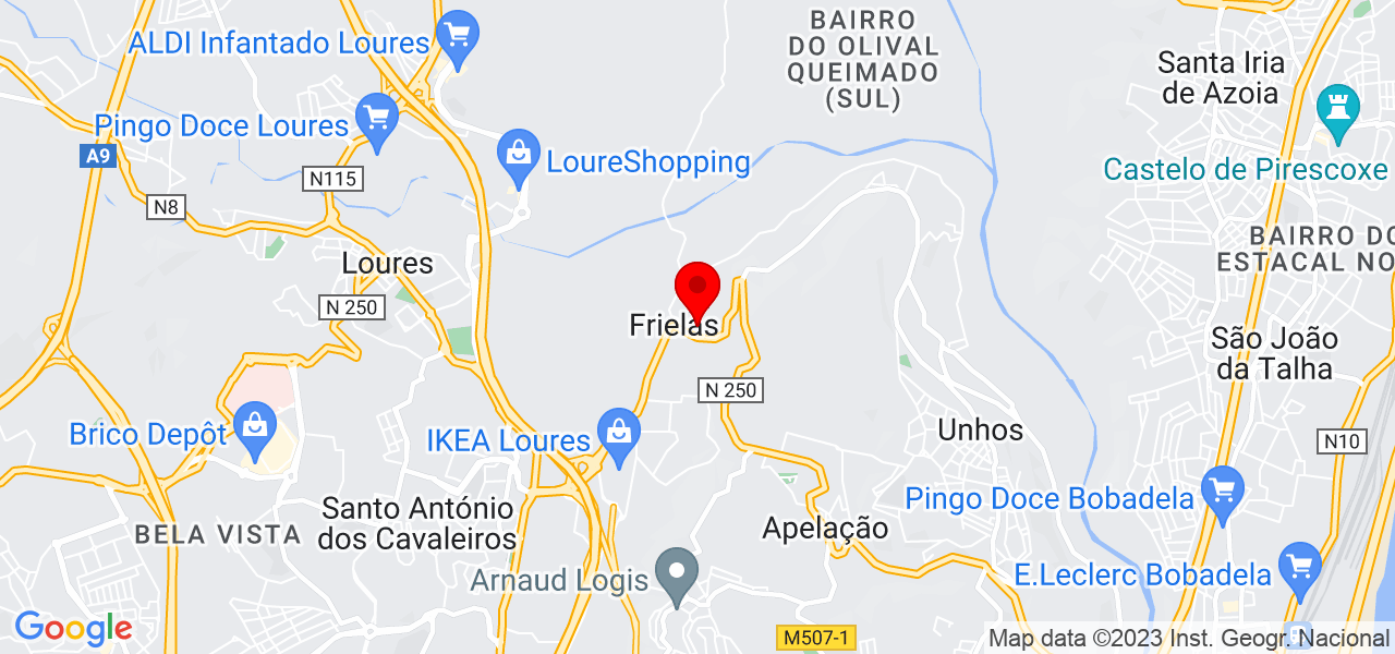 F&aacute;bio Fernandes - Lisboa - Loures - Mapa