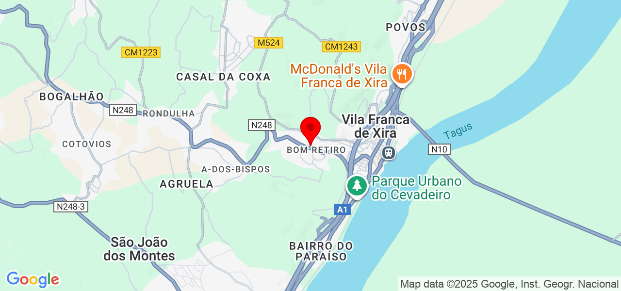 Livia Mezzetti - Lisboa - Vila Franca de Xira - Mapa