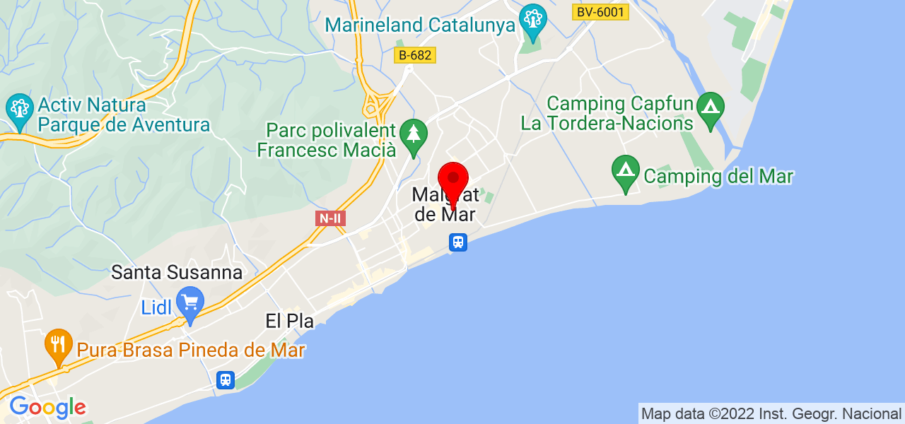Jose Luis Esquinas Manzaneda - Cataluña - Malgrat de Mar - Mapa