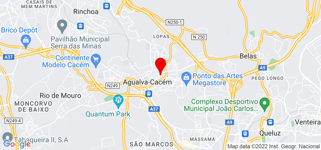 J&eacute;ssica - Lisboa - Sintra - Mapa