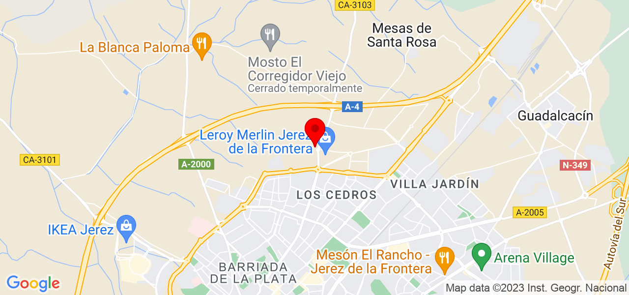 Tania Simon - Andalucía - Jerez de la Frontera - Mapa