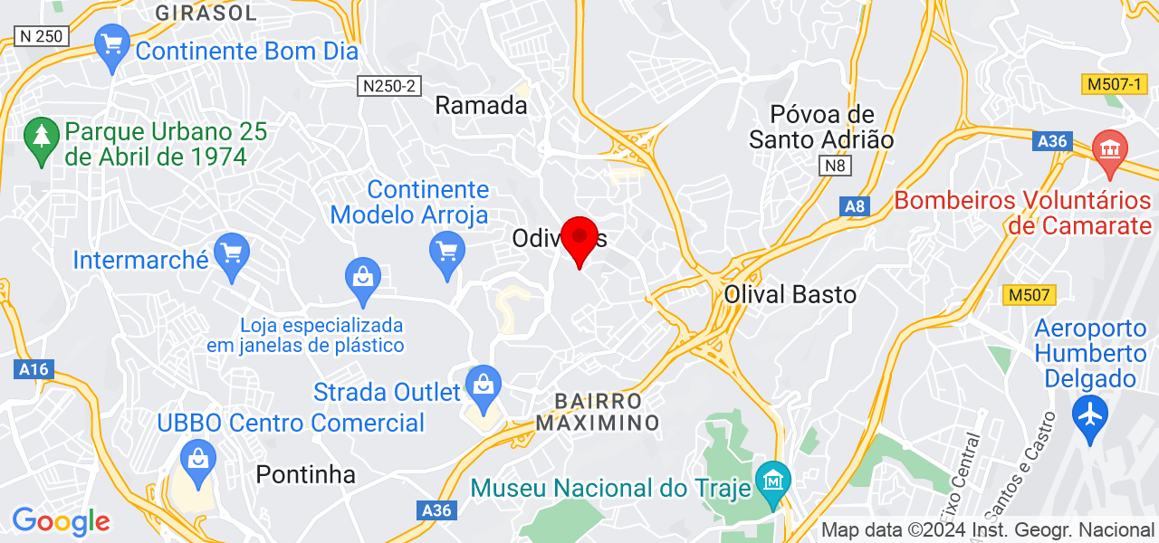 Maikon klen - Lisboa - Odivelas - Mapa