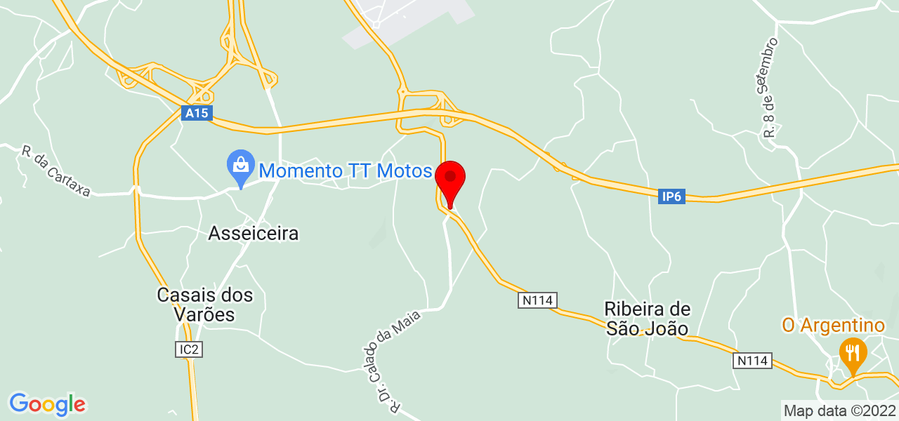Micaela Marta - Santarém - Rio Maior - Mapa