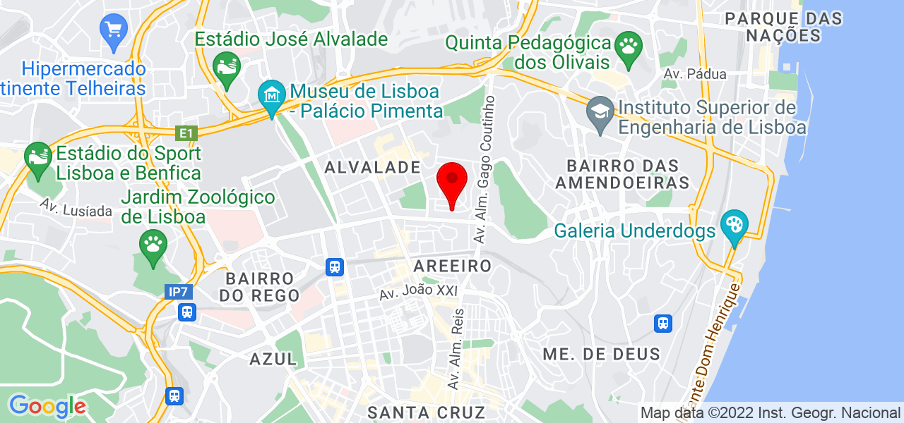 Barking Dogs Walking - Lisboa - Lisboa - Mapa