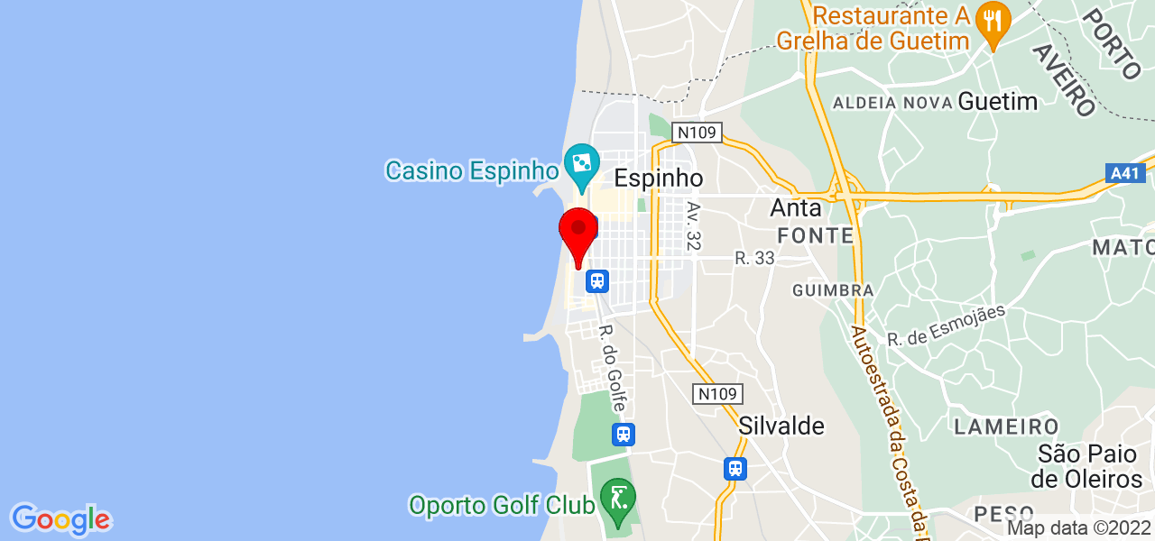 Ema costa - Aveiro - Espinho - Mapa