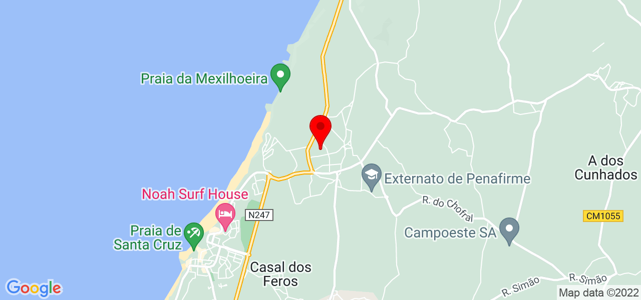 Weliton Silva - Lisboa - Torres Vedras - Mapa