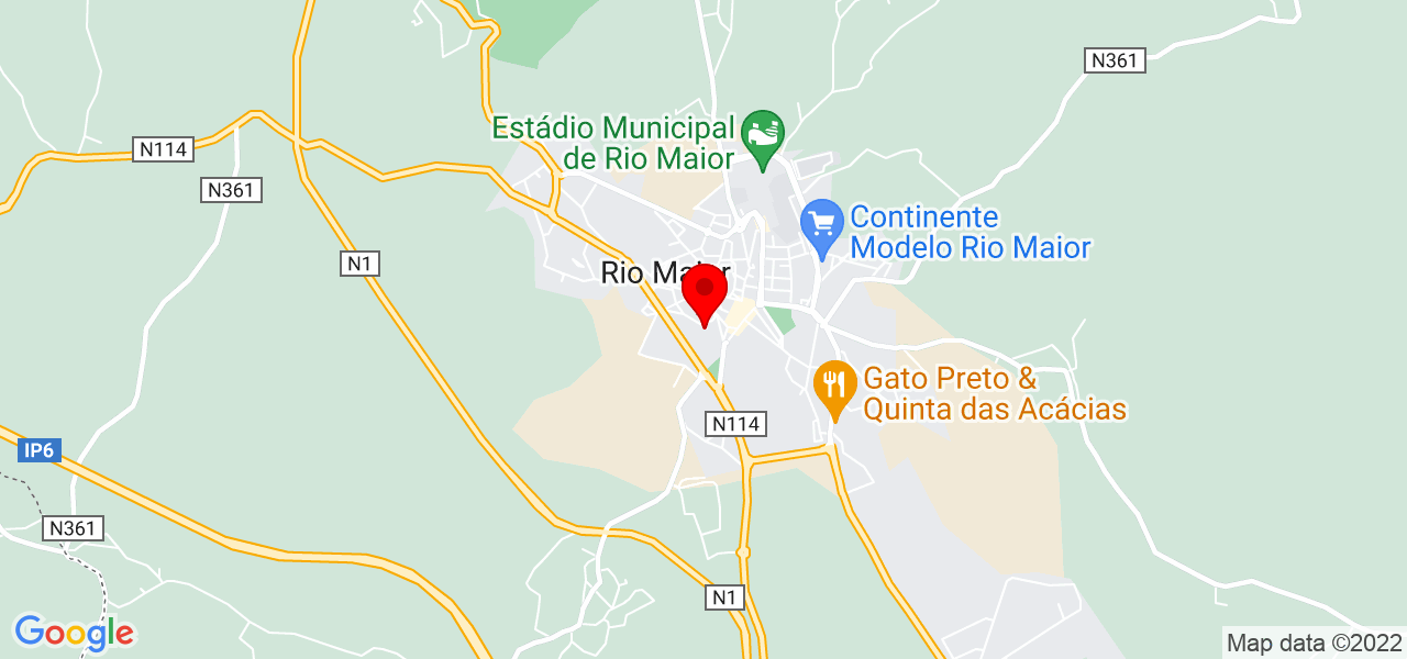 Jo&atilde;o Andr&eacute; - Santarém - Rio Maior - Mapa