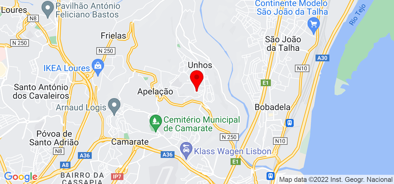 JASMIM LIMPEZAS - Lisboa - Loures - Mapa