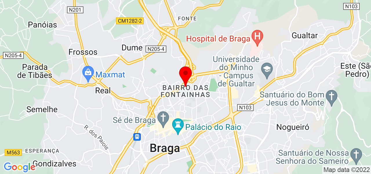 Cl&aacute;udia Silva - Braga - Braga - Mapa