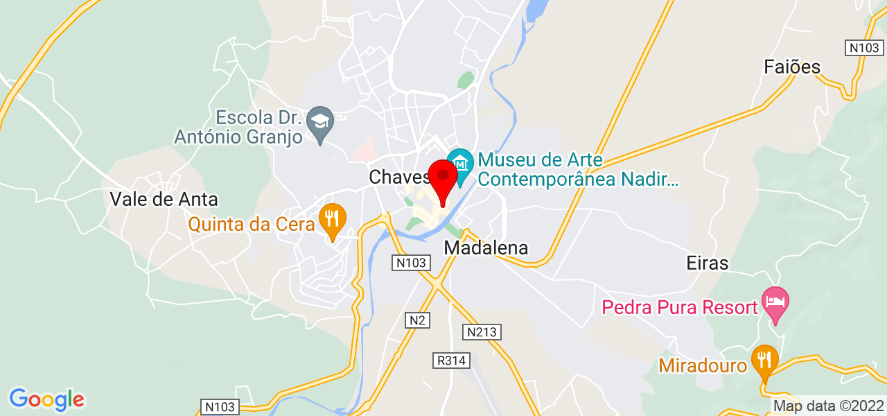 FILIPE RICARDO - Vila Real - Chaves - Mapa