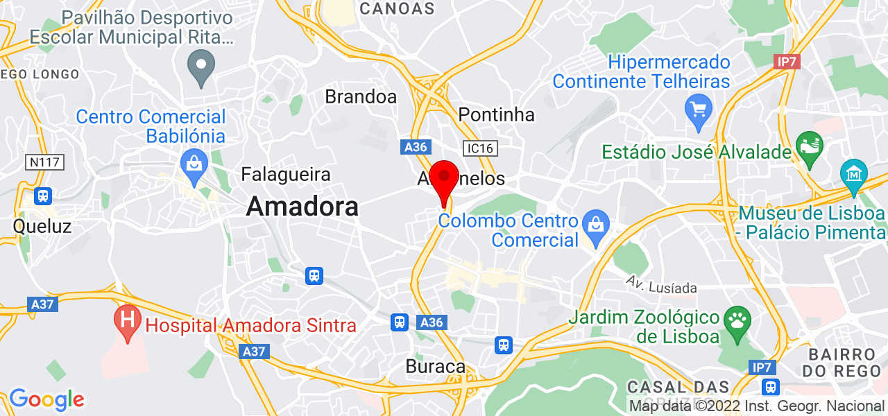 Ns Port&otilde;es e automatismos - Lisboa - Amadora - Mapa