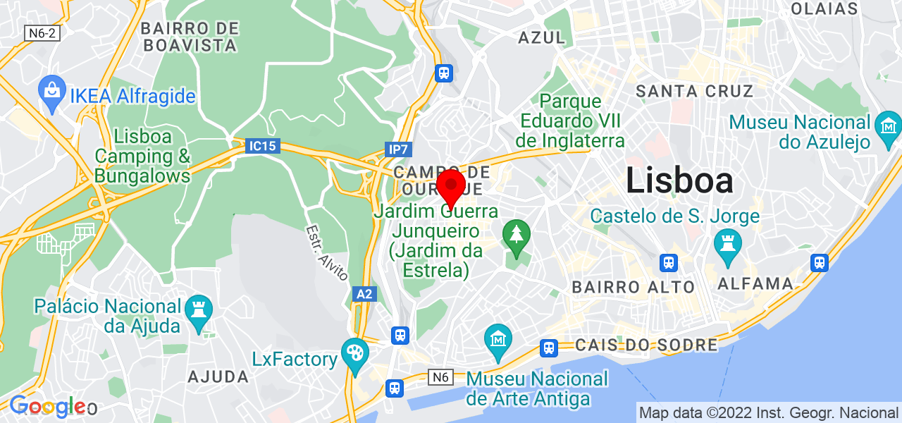 In&ecirc;s Almeida - Lisboa - Lisboa - Mapa
