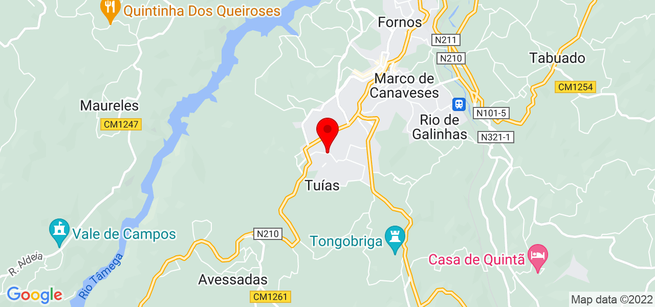 Rui Ferreira - Porto - Marco de Canaveses - Mapa
