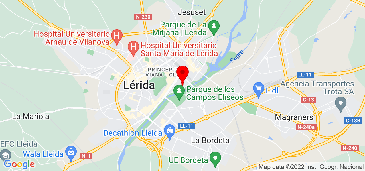 ISSevents - Cataluña - Lleida - Mapa