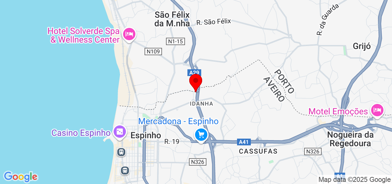 NClima (Nortuflex) - Aveiro - Espinho - Map
