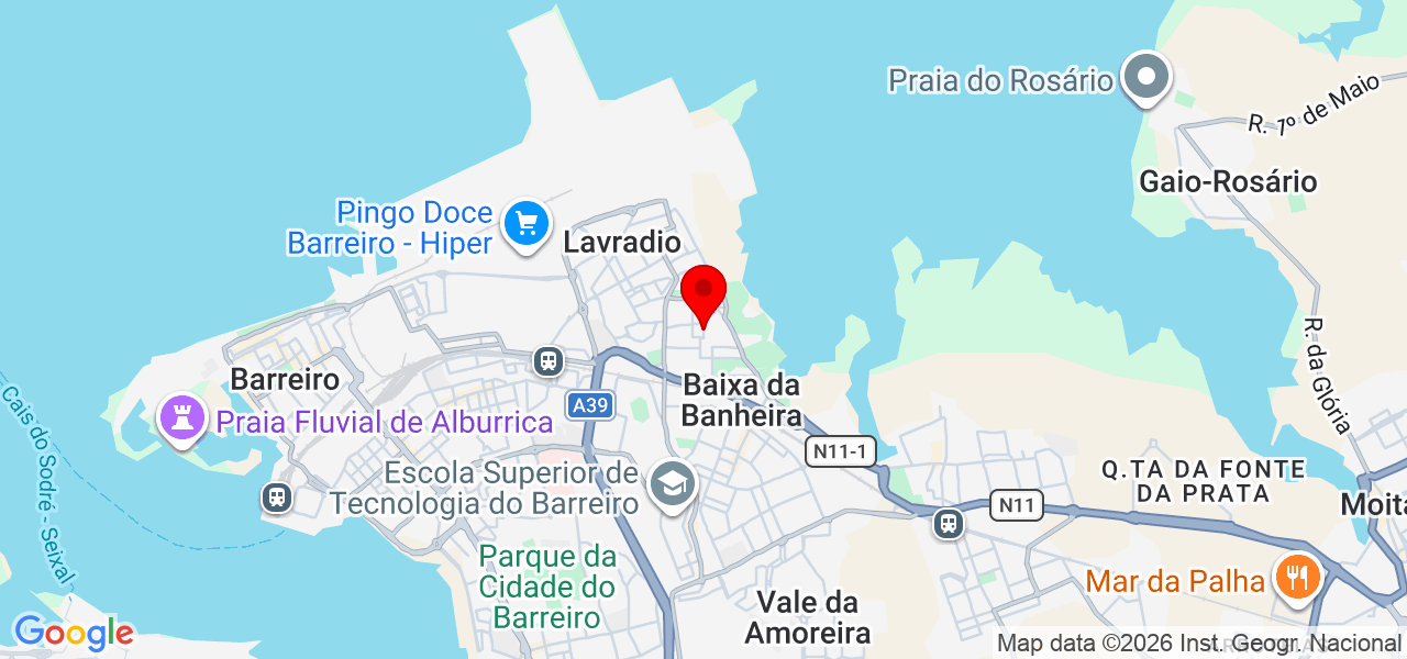 Daniele da Silva - Setúbal - Moita - Mapa